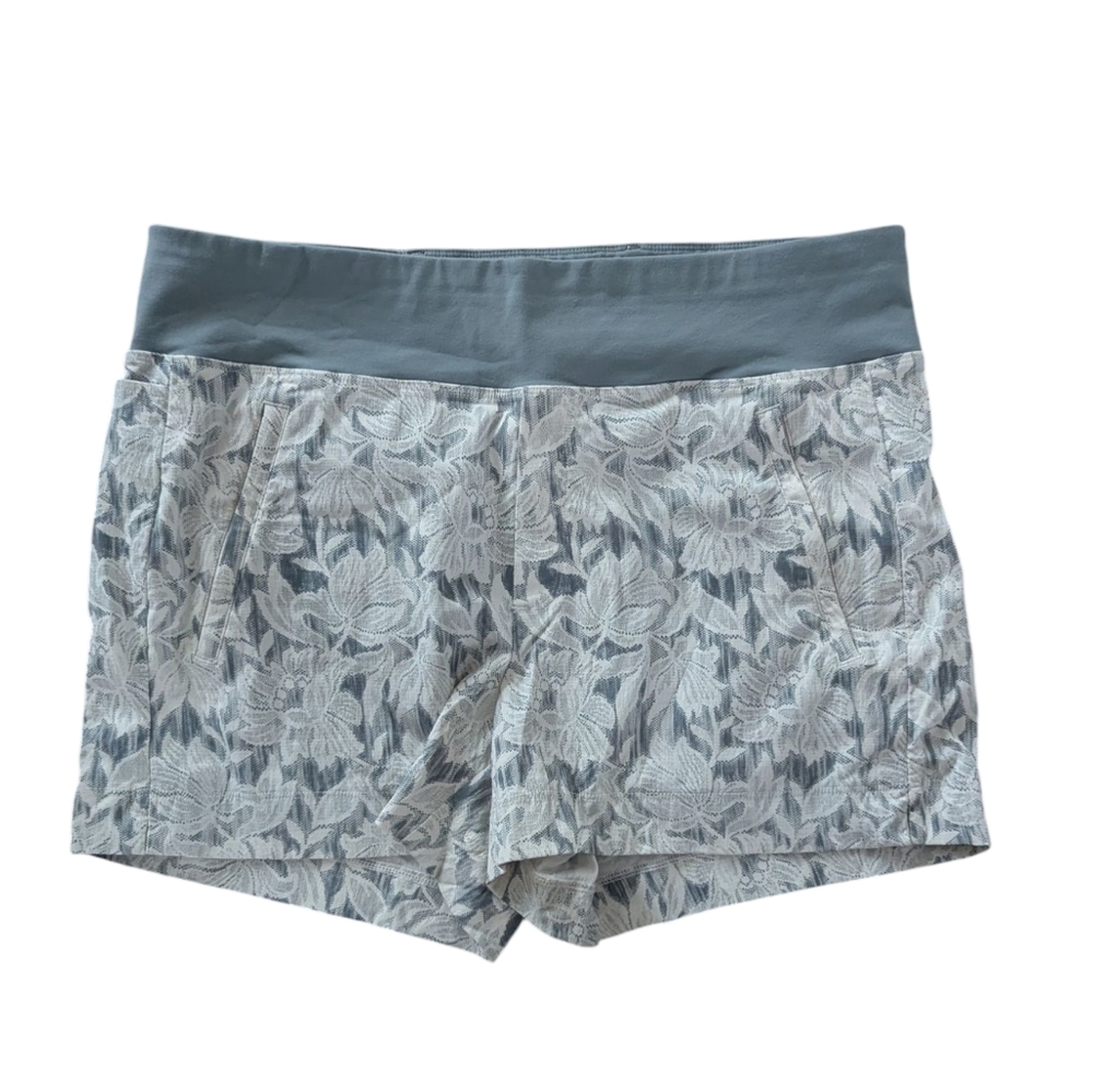 Athleta Gray Floral Women Shorts Sz.M